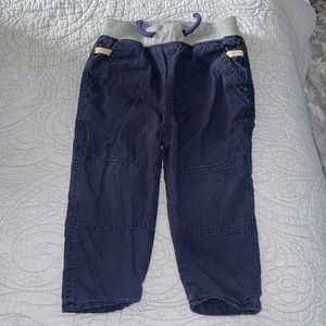 Rorie Whelan Navy fleece lined pants. 18 months. Drawstring with pockets.